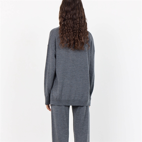 Levete Room LR-ISMAILA 3 Pullover, Dark Grey Melange